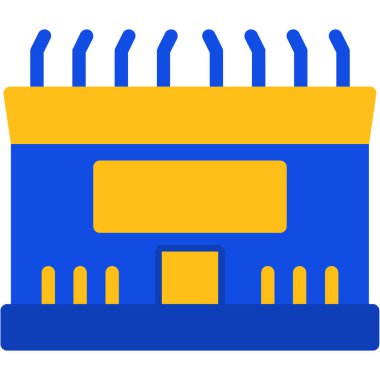 Çizgi film simgesinin vektör çizimi