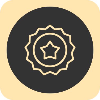 Yıldız simgesinin vektör illüstrasyonu