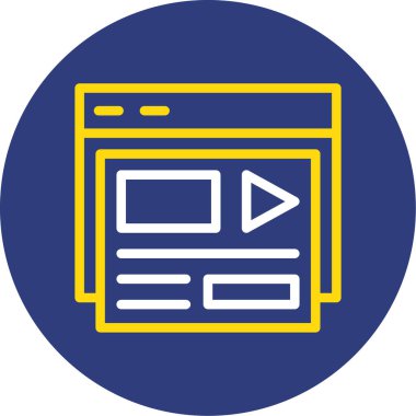 Web simgesi, vektör tasarımı