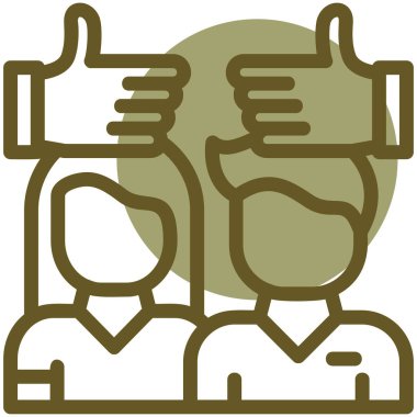 İnsanlar. Web simgesi basit illüstrasyon