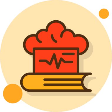 Bulut simgesi vektör illüstrasyonu