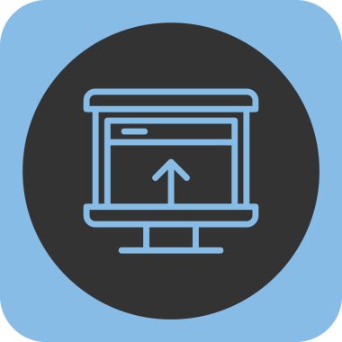 tarayıcı vektörü glyph düz simgesi