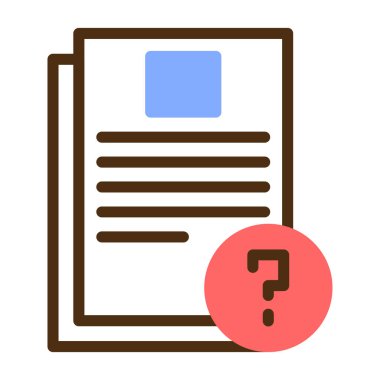 Soru işareti. Web simgesi basit tasarım