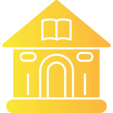 Kiliseye. Web simgesi basit illüstrasyon