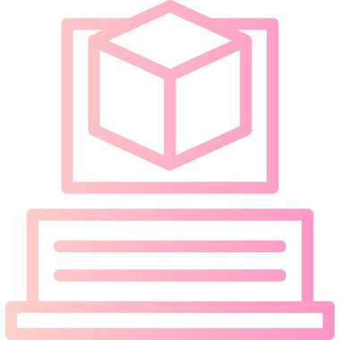 Teslimat kutusu simgesi, vektör çizim