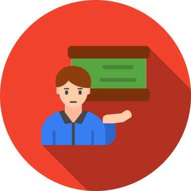 Adam dizüstü bilgisayar simgesi üzerinde çalışıyor, vektör illüstrasyonuName