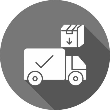 dağıtım vektörü simgesi modern basit tasarım illüstrasyonu