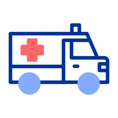 ambulans web simgesi, vektör