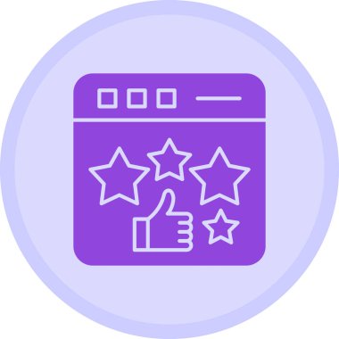 Müşteri İnceleme simgesi, vektör illüstrasyonu