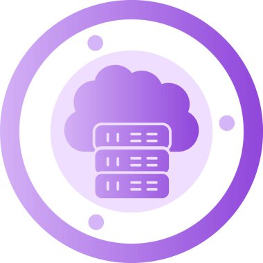 Bulut simgesi. Web için basit bulut vektör simgeleri çizimi