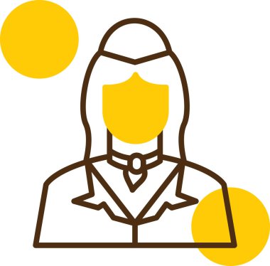 Avatar kadın doktor simgesi