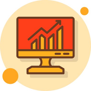 analitik grafik çizelgesi simgesi - taslak biçimi