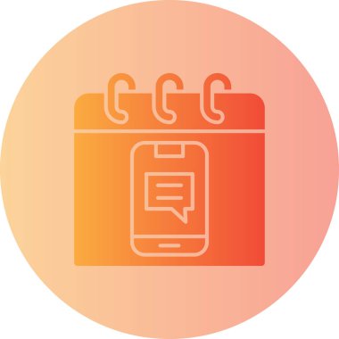 Cep telefonu simgesi, vektör illüstrasyonu