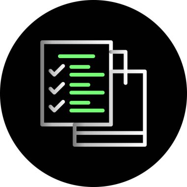 kontrol listesi simgesi vektör illüstrasyonu