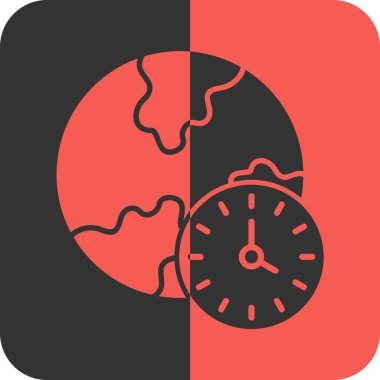 Saat simgesi, vektör illüstrasyonu