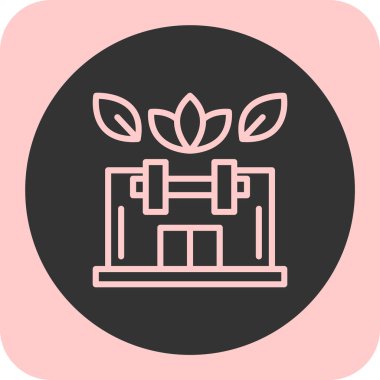 Bitkilerin bitki vektör simgesi modern basit vektör çizimi