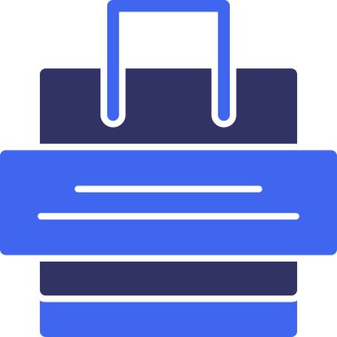 çanta çantası simgesi - taslak biçimi