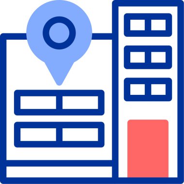 gps konum haritası simgesi