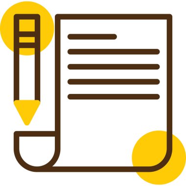 Belge. Web simgesi basit illüstrasyon