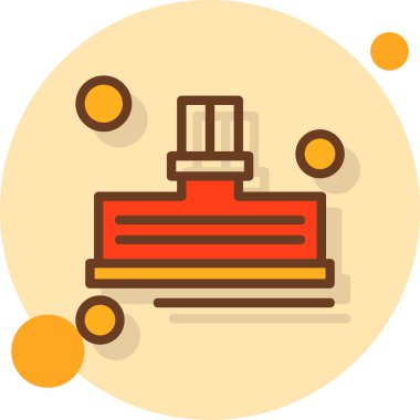 Pasta pasta ikonu, düz stil.