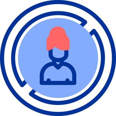 Man avatar simgesi, vektör illüstrasyonu