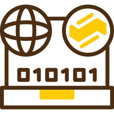 Bir bitcoin 'in izole edilmiş tek bir simgesinin vektör çizimi