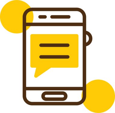 Konuş. Web simgesi basit illüstrasyon