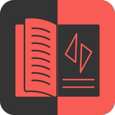 kitap simgesi, vektör illüstrasyonu