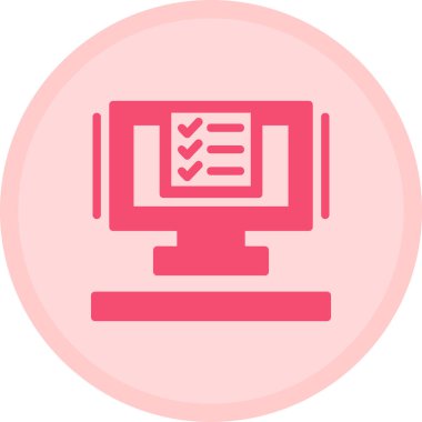 Kontrol listesi vektör simgesi modern basit vektör illüstrasyonu