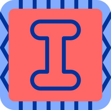 b harfinin vektör çizimi