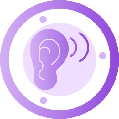 Mor arkaplanı olan bir simgenin vektör çizimi