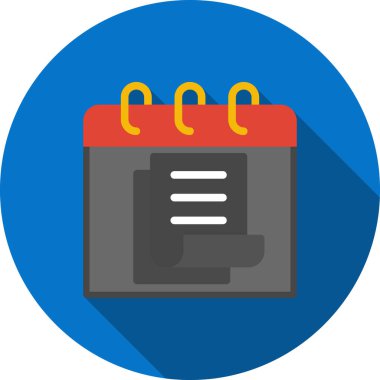 Takvim. Web simgesi basit illüstrasyon