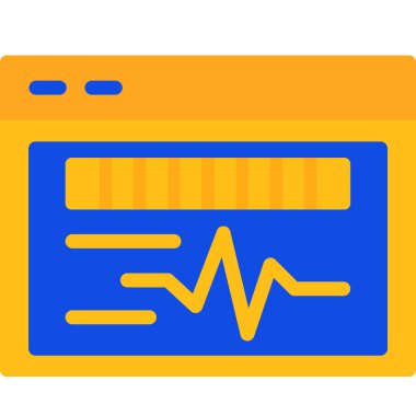 tıbbi rapor simgesi vektör illüstrasyonu