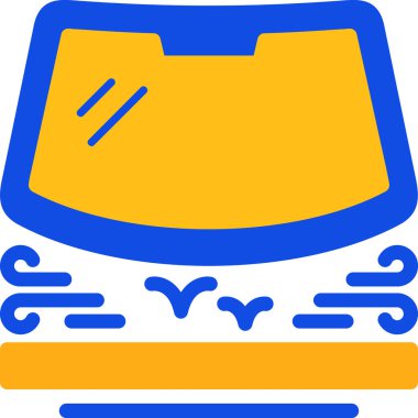 Mavi arkaplanın vektör illüstrasyonu