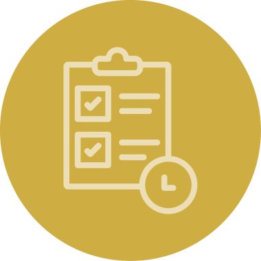 kontrol listesi simgesi vektör illüstrasyonu