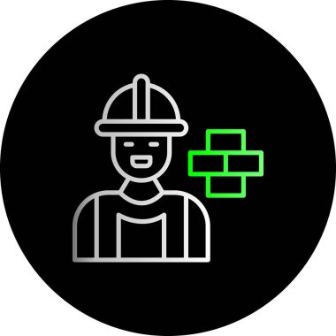 Mühendis simgesi vektör çizimi