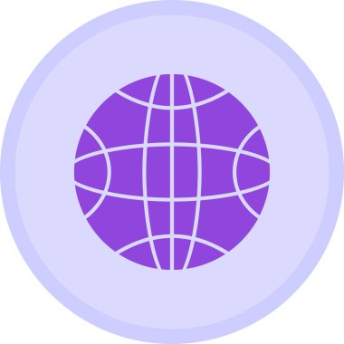 Yeryüzü ikonu, vektör illüstrasyonu, Dünya gezegeni