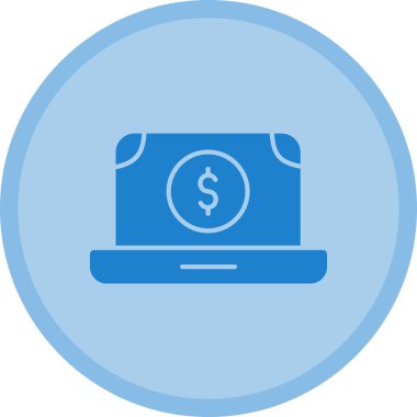 Dolar. Web simgesi basit illüstrasyon