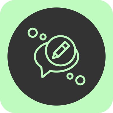 Sohbet simgesinin vektör illüstrasyonu