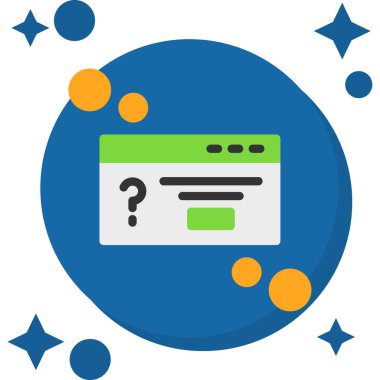 Düz biçimli web sayfası tasarım simgesi