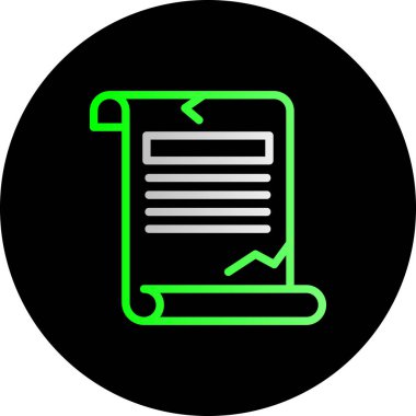 belge simgesi vektör illüstrasyonu