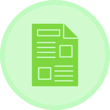 Belge. Web simgesi basit illüstrasyon