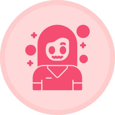 Kafatasının şirin bir çizgi film ikonunun vektör çizimi