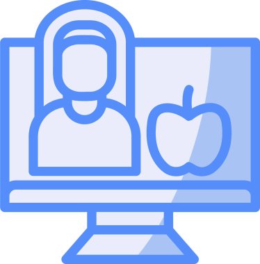 Bilgisayar. Web simgesi basit illüstrasyon