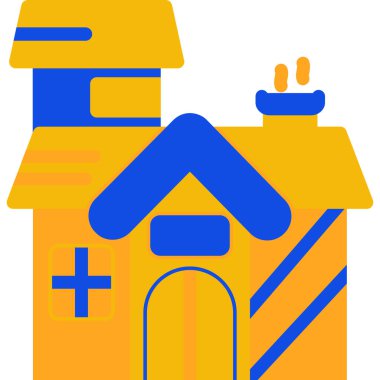 Ev. Web simgesi basit illüstrasyon