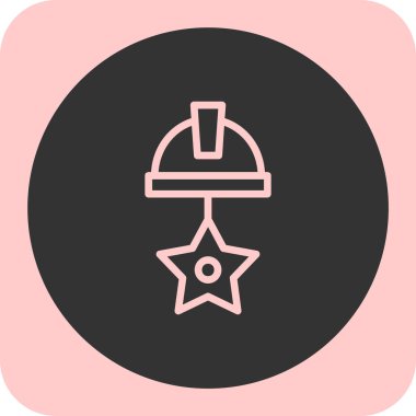 Şapka. Web simgesi basit illüstrasyon