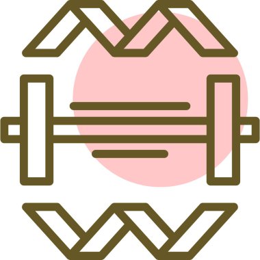 Modern b 'nin vektör illüstrasyonu spor ikonundan yoksun