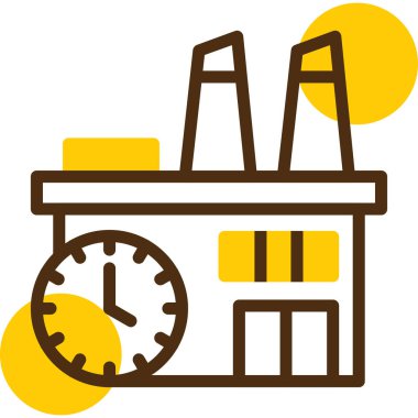 Saat. Web simgesi basit illüstrasyon