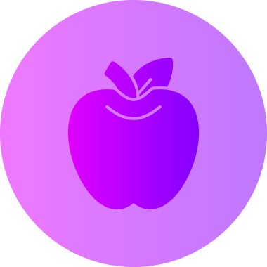 Vektör elma simgesi, illüstrasyon