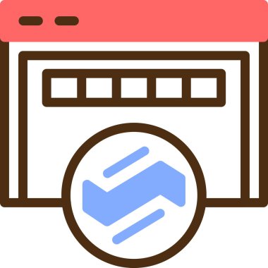 Yazıcı. Web simgesi basit illüstrasyon